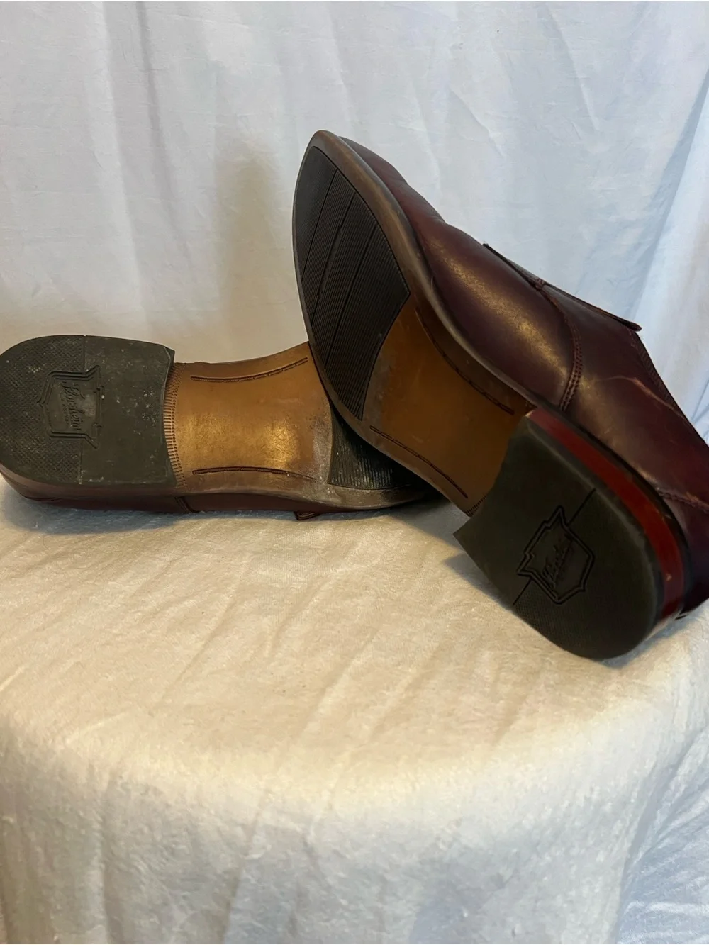 Florsheim Men’s Double Monk Strap Oxfords - Burgundy